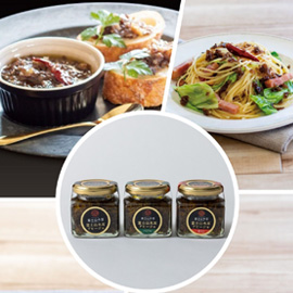 富士山木耳アヒージョ3種　画像